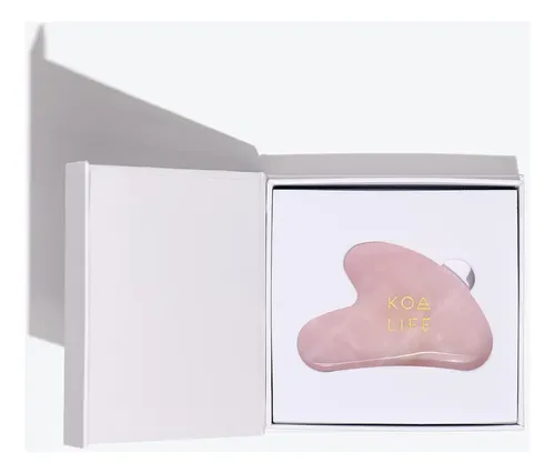 Gua Sha Facial Cuarzo Rosa Masaje Detox Piel