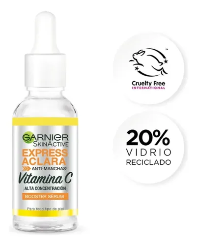 Garnier Serum Iluminador Vitamina C Niacinamida 30ml Vegana