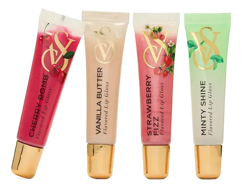 Kit Lip Gloss Victorias Secret Flavor Favorites -4 Unidades