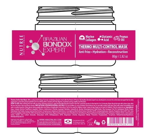 Mascarilla Capilar Amazonliss Brazilian Bondox Treatment 80