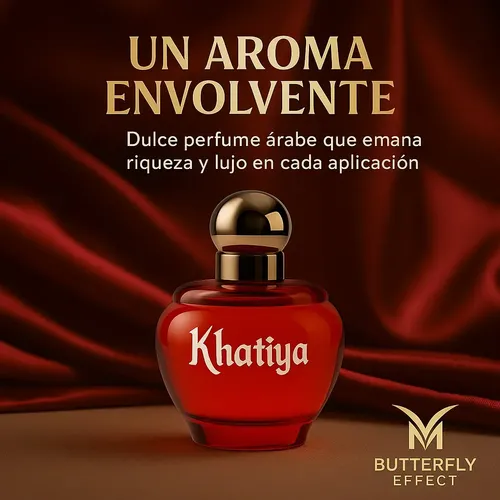 Perfume Arabe Mujer Katiya Oud Con Feromonas Industria Nacional BE BUTTERFLY EFFECT