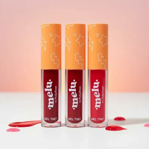 Labial Gel Tinta Ruby Rose Melu Labios Perfectos Caobamakeup
