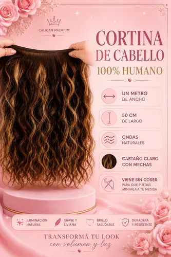 General Extensiones De Cabello Natural 50 Cmx 1 M