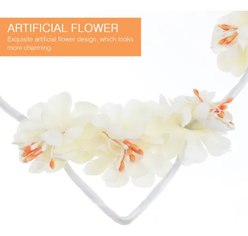 Diadema Con Flores Artificiales, Orejas De Gato, Accesorios