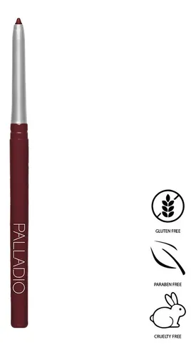 Delineador Labial Retráctil Palladio Waterproof Blackberry Mate 0.28g