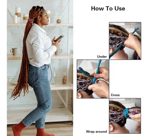Sujetadores De Cabello Para Dreads 82cm Spira Lock Color
