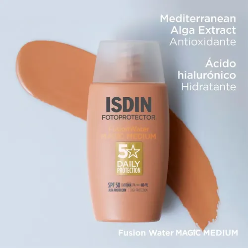 Isdin Fusion Water Magic Medium Spf 50+ Crema Facial 50 Ml