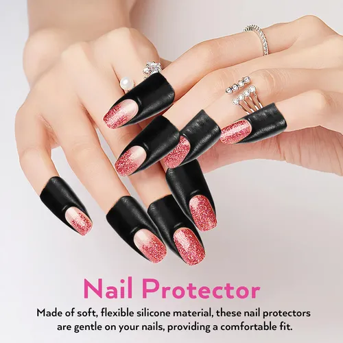 Ww 100 Hojas De Protectores De Esmalte De Uñas Ww