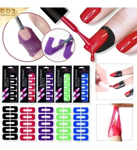 Protector De Bordes Para Uñas Esmaltes Peel Off Tape Nail