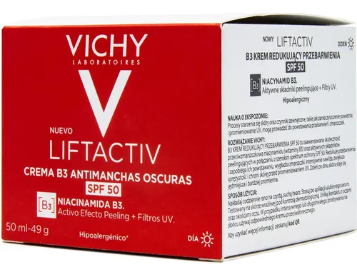 Liftactiv Crema B3 50ml Antimanchas Oscuras Spf50 Vichy