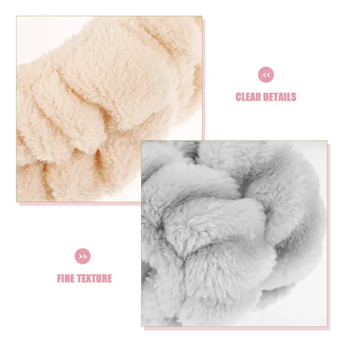 2 Diademas Elásticas Para El Pelo, Bañera, Ducha Y Maquillaj 20.00×16.00×5.00cm
