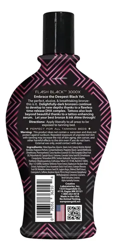 Loción Bronceadora European Gold Black 3000 X 12 Oz
