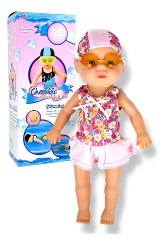 Muñeca Nadadora De Crol Con Movimientos Reales + Traje