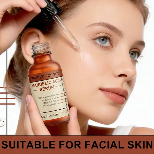 C Sérum Facial De Ácido Mandélico Para Exfoliación Y Piel