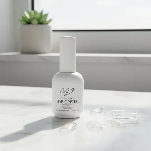 Esmalte Semi Top Coat Cristal 30ml City Girl Brillante