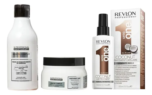 Kit Coco Shampoo Mascara Antifrizz Revlon Hair Therapy