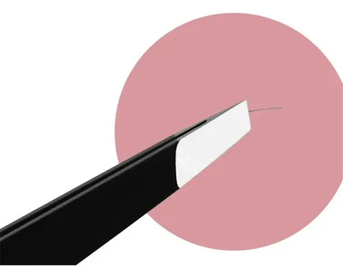 Pinzas De Precisión Para Cejas De Acero Inoxidable E, 1/4 Un