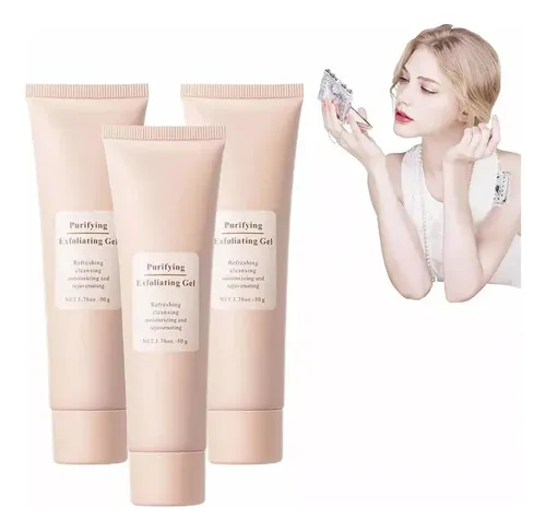 3 Unidades De Gel Exfoliante Purificante Exfoliante,