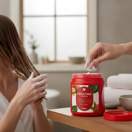 Baño De Crema Keratina Argan 1k