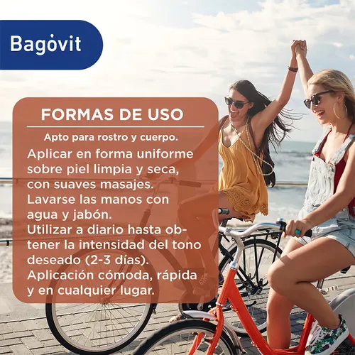 Autobronceante Bagóvit A Bronceado Progresivo X 200 Gr