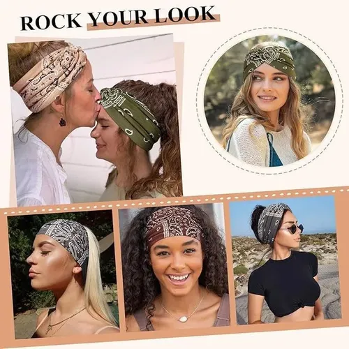Diadema Moderna Con Estampado Para Cabello