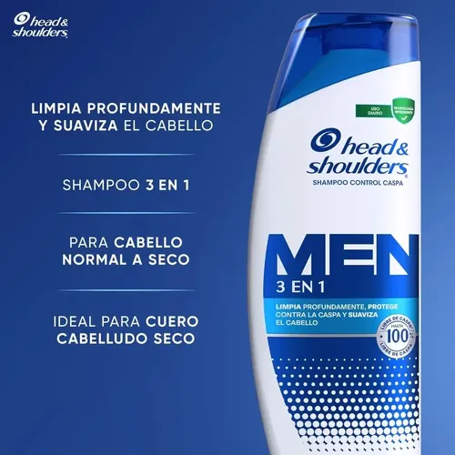 Shampoo Head & Shoulders Men 3en1 650 ml