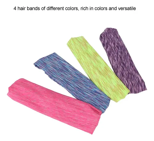 S Cintas For El Pelo For Hacer Ejercicio, 4 Piezas, Anchas,