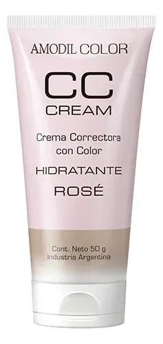 Amodil Color Cc Cream Crema Correctora Con Color Rose 50g