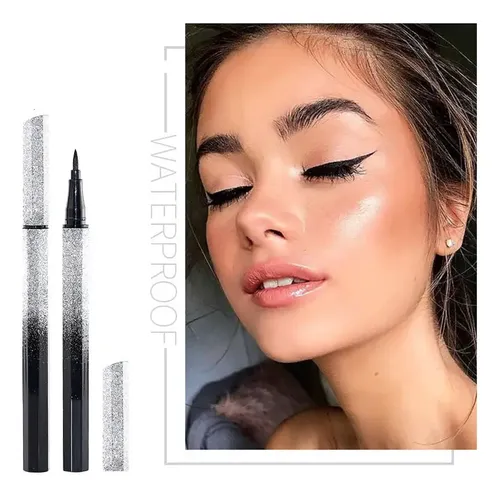 Delineador De Ojos Negro 1pbrwomen Liquid Duradero Sx