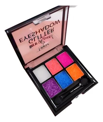 Paleta Glitter Tejar 6 Tonos Brillantes