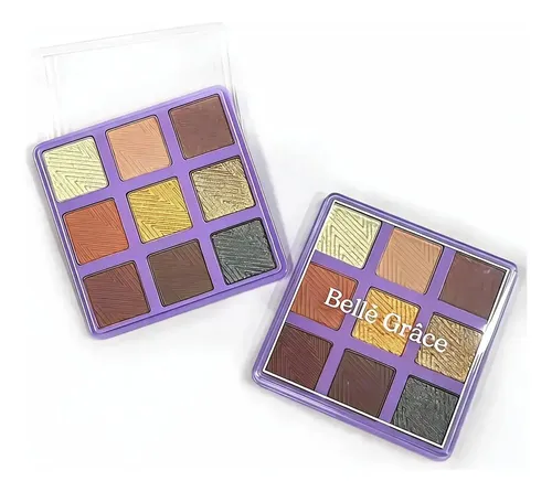 Paleta Tono 03 Sombras de Ojos X9 Tonos Brillante Mate Maquillaje Rostro Veoquiero