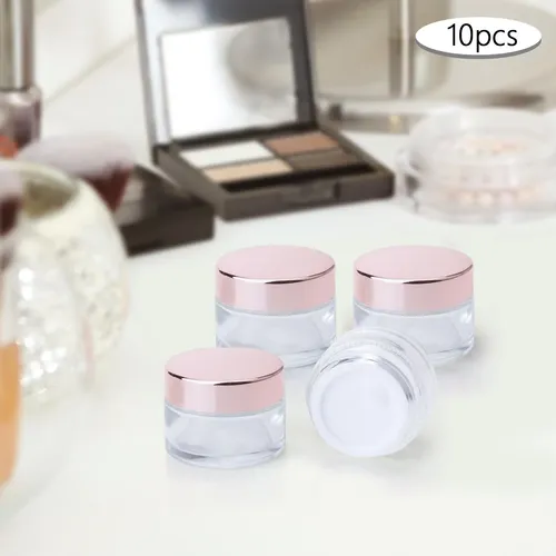 10x Frascos De Vidrio Para Cosméticos Frascos De 10g