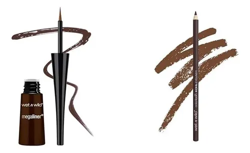 Delineador Líquido Y Lápiz Marrón Wet N Wild