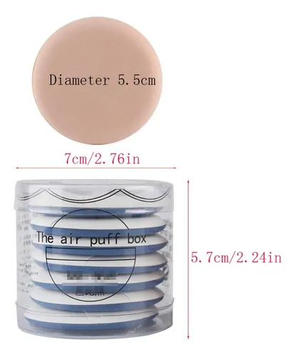 Set De 7 Cojines De Látex Multifuncional Para Maquillaje