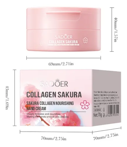 Crema De Manos Nutritiva 2026 2026 100 G Sadoer Sakura, Rech