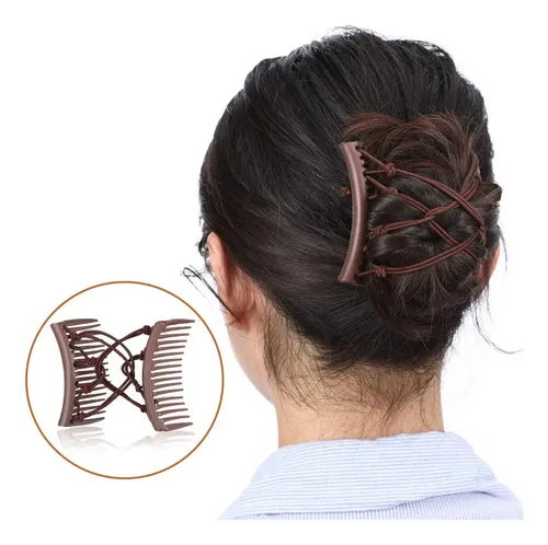 8pzs Pinza Cabello Elastico Pelo Pasador Garra Peine .