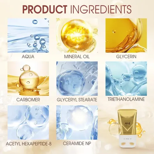 Crema Reafirmante Para Cuello Amtf Ah-8 Para Pieles Arrugadas. ,;