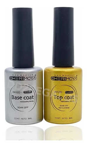 Base Coat Y Top Coat Cherimoya Esmalte Semipermanent Clasica