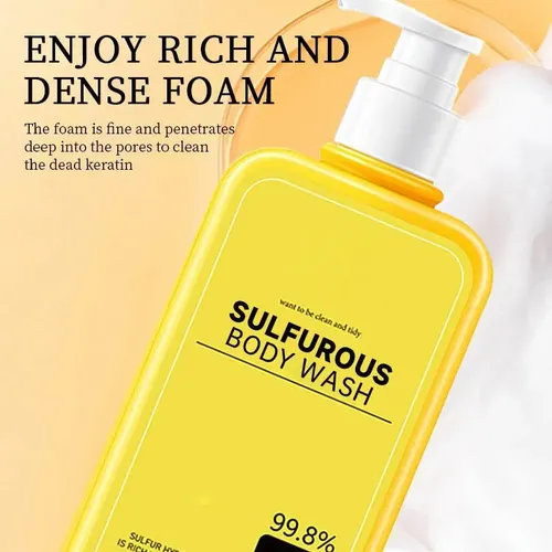 Gel De Ducha 3 En 1 De Azufre, 300 Ml, Para El Cuidado De La