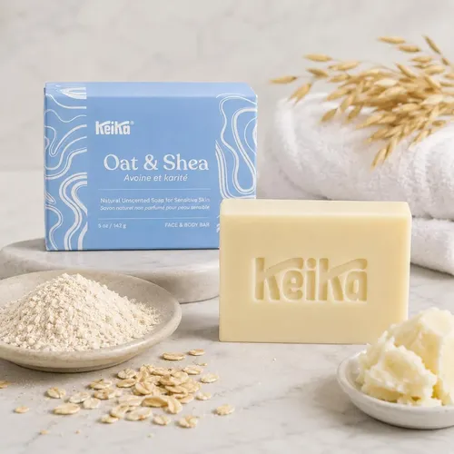 Jabón Corporal Keika Avena Y Karité 142g Vegano