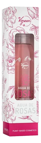 Agua De Rosas Vgreen Facial Natural Para Cuidado Skin X 125