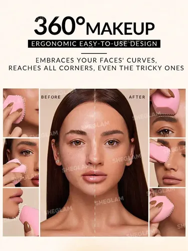 Esponja Multifacética Para Maquillaje Sheglam Negro