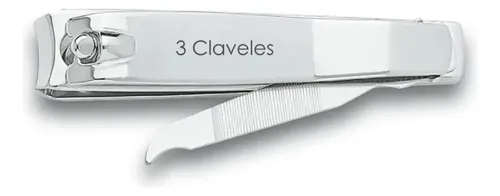 Set X 12 Cortaúñas Con Lima 8 Cm 3 Claveles Acero Inoxidable Color Plateado