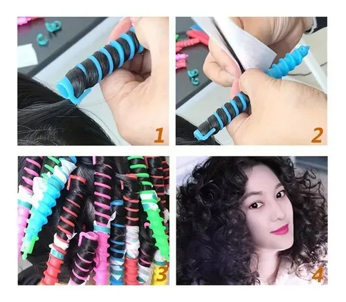 Bigudíes Espiral Sin Calor X26 Para Rulos