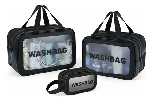 Set 3 Neceser Bolso Organizador Viaje Maquillaje Cosméticos