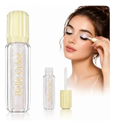 Sombra Liquida Tono 01 Para Ojos Brillante Glitter Maquillaje Rostro Veoquiero