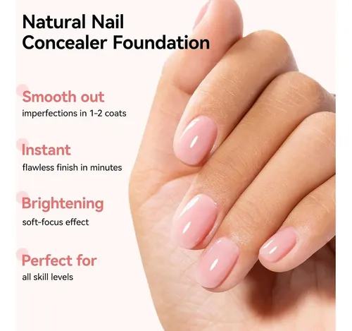 Base De Uñas 4 En 1 Con Cobertura Y Fortalecimiento Nude