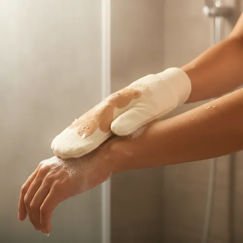 Guante Exfoliante De Baño Oso