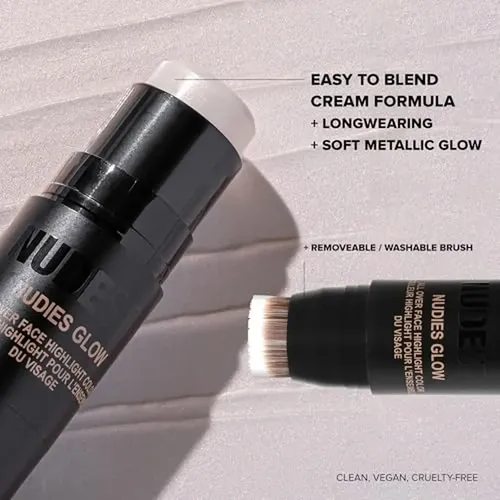 Iluminador En Barra Nudestix Nudies Glow, Crema Multiuso, Al