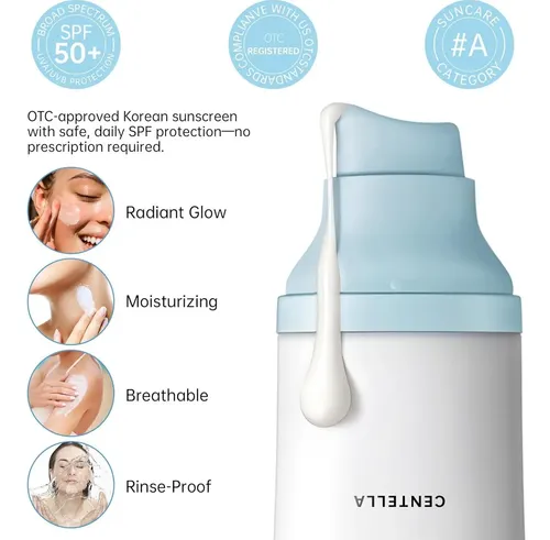 Protector Solar Coreano Spf 50+ Centella 50ml Hidratante